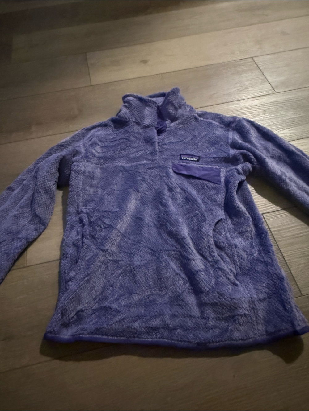 Patagonia Woman's Re-tool
Deep Pile Purple Polartech  Thermal Pro Fleece Pullove